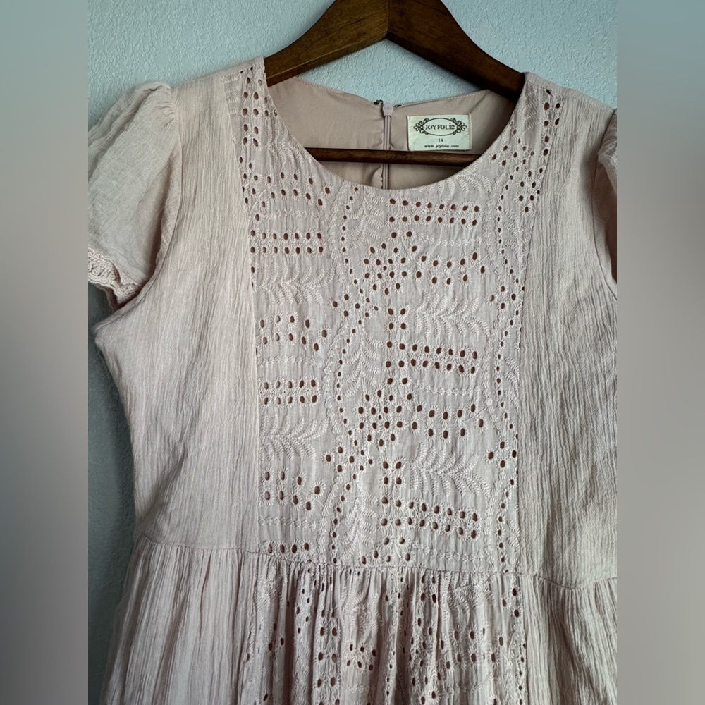 Joyfolie Girls Yanet Maxi Dress in Blush Color Size 14 Good Condition - Picture 9 of 10